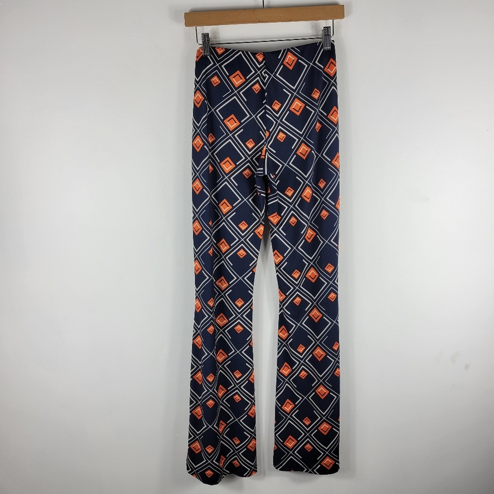 Zara Diamond Print Matching Set Pull On High Waist Flare Tunic Top Two Piece - Picture 6 of 16